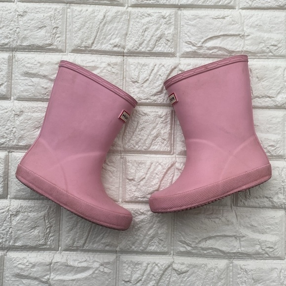 Hunter Kids First Classic Rain Boot Pink US 10 /UK8 - Picture 1 of 11